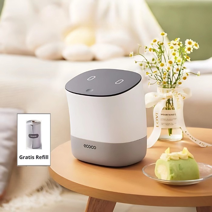 ECOCO ถังขยะตั้งโต๊ะ - ถังขยะในรถยนต์ขนาดเล็กน่ารัก เรียบง่าย หรูหรา ถังขยะทรงสลิม