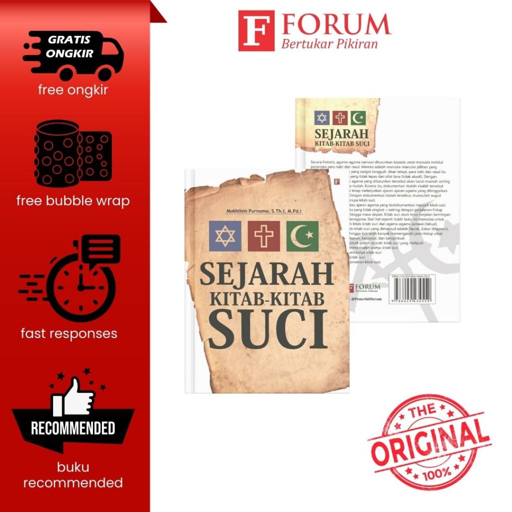 หนังสือ HISTORY OF HOLY BOOKS - Mukhlisin Purnomo