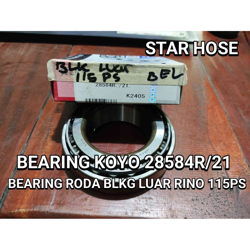 BEARING KLAHER KOYO 28584R/21 ออกแบริ่งสีดํา RINO 115PS