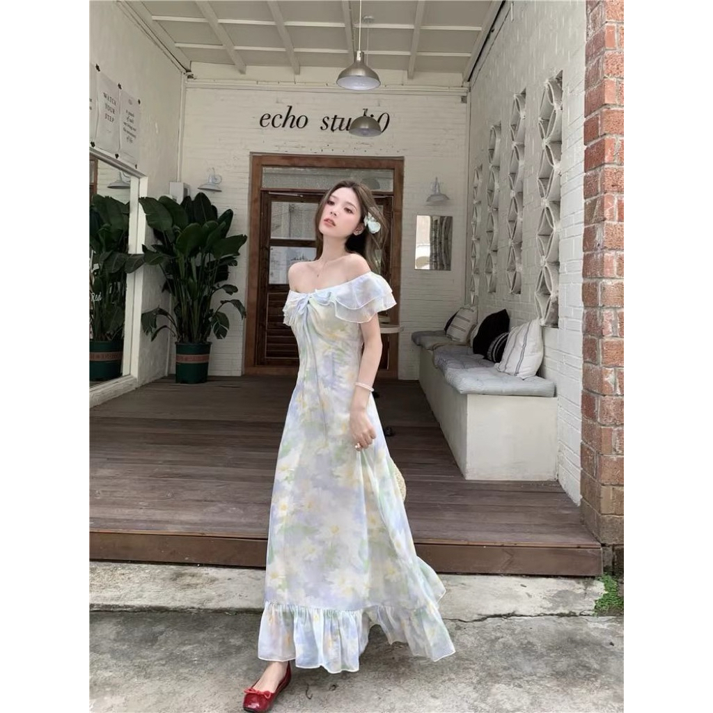 CANDY Sunny Midi Maxu Dress พรีเมี่ยมเกาหลีนําเข้า DD-29125