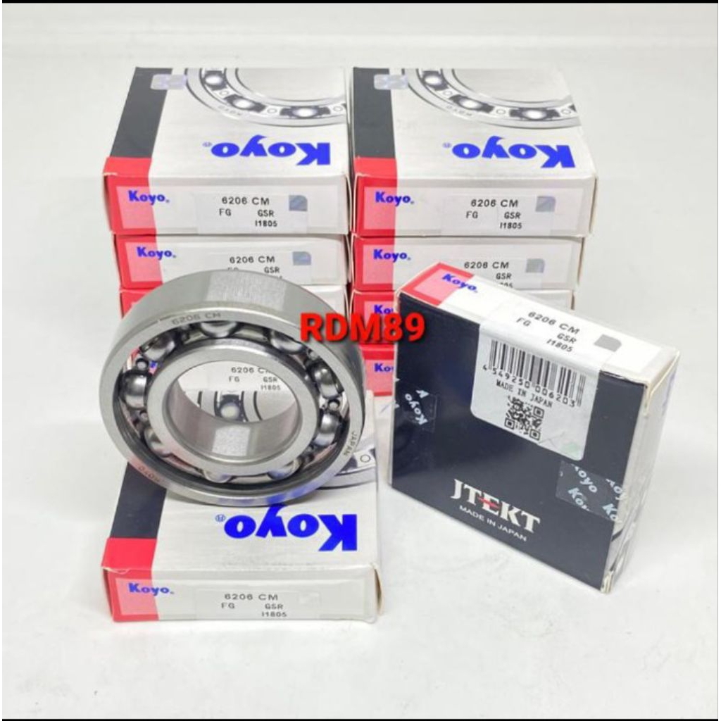 แบริ่ง 6206 ซม. koyo 6206ซม. koyo japan