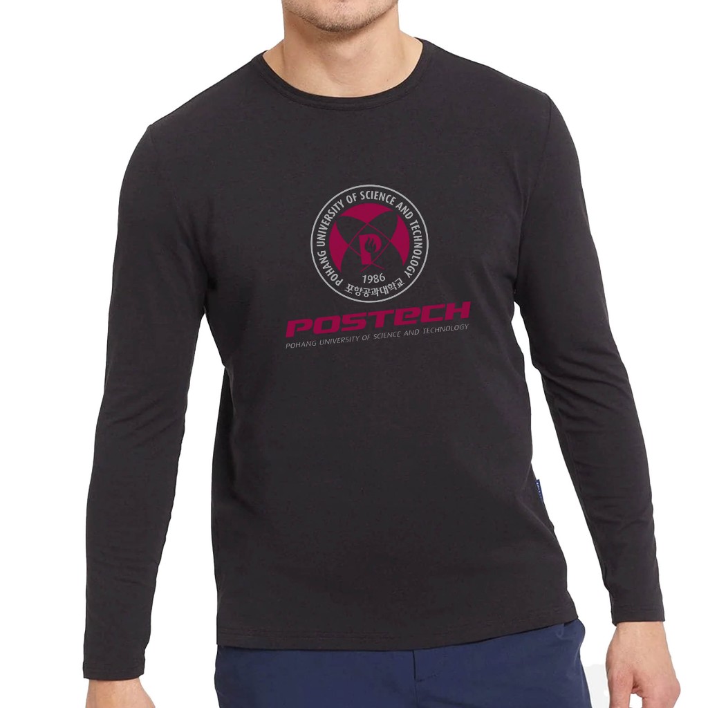 POSTECH Pohang University เสื้อยืดแขนยาวเกาหลี Cotton Combed Premium T-SHIRT