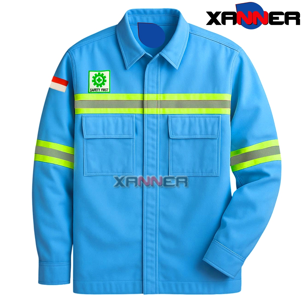 KEMEJA Safety Shirts - Safety Wearpacks - เสื้อภาคสนาม - เสื้อทํางาน - เสื้อก่อสร้าง UNISEX สําหรับผ
