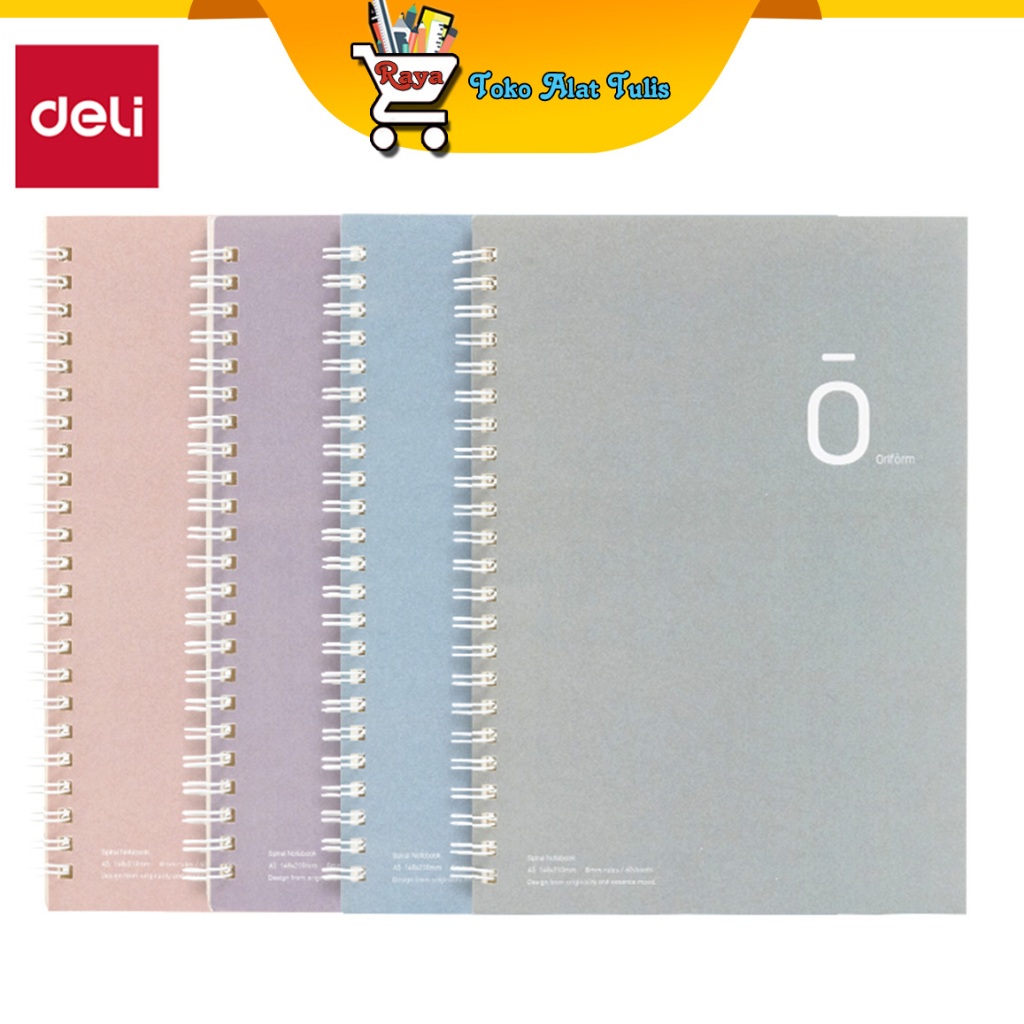 สมุด Deli Deli Spiral A5 60 แผ่น EN057