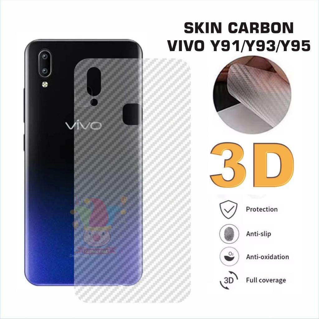 Garskin Vivo Y91 Y93 Y95 Skin Carbon Sticker Back Protector สําหรับโทรศัพท์มือถือ