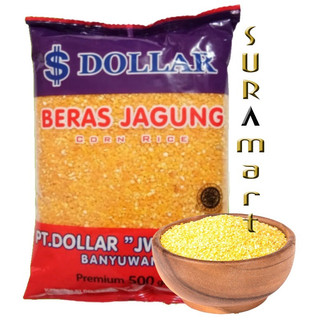 (500 gr) DOLLAR BERAS JAGUNG Beras Jagung / Nasi Jagung Premium Rendah Kalori