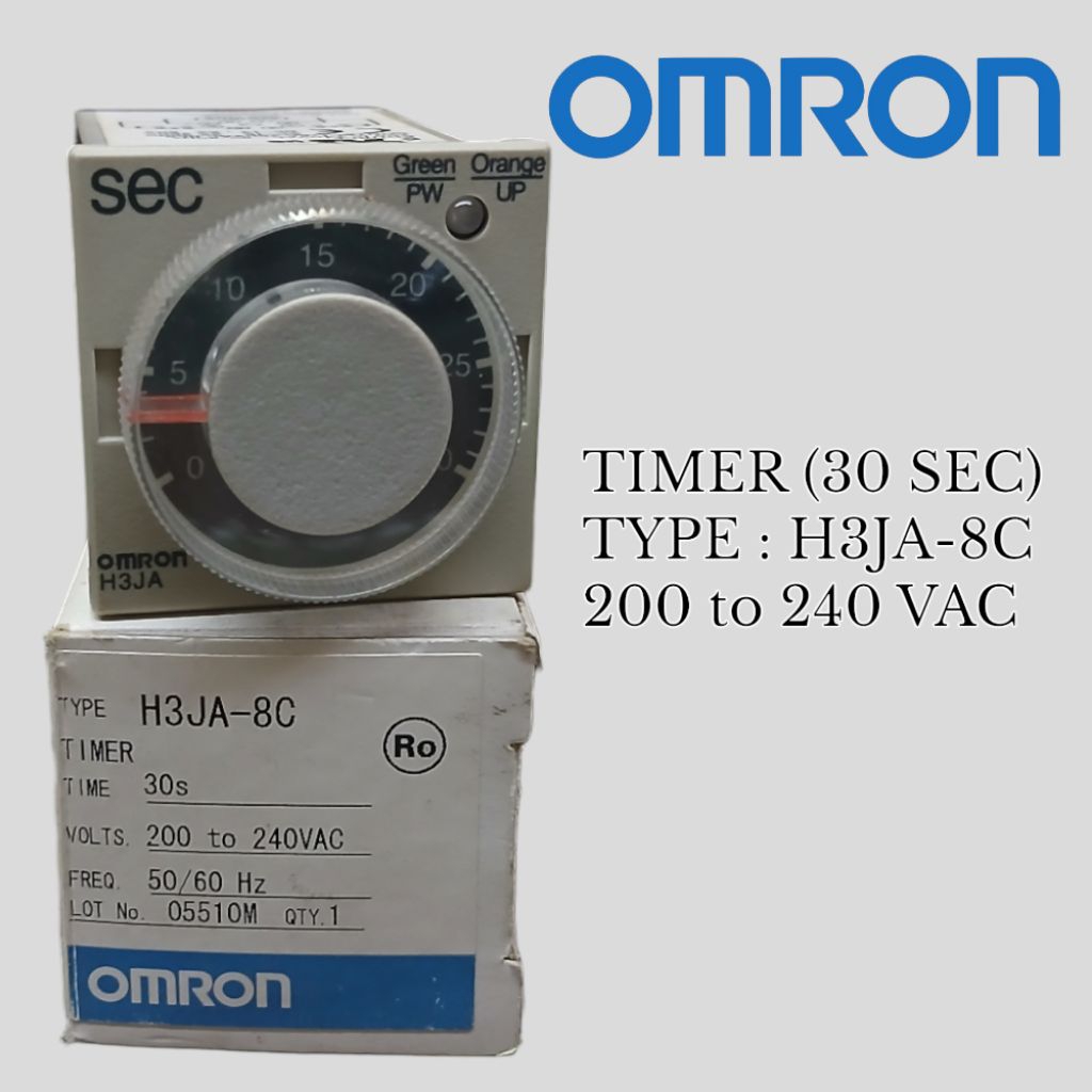 TIMER (30SEC) TYPE H3JA-8C 220v ยี่ห้อ OMRON