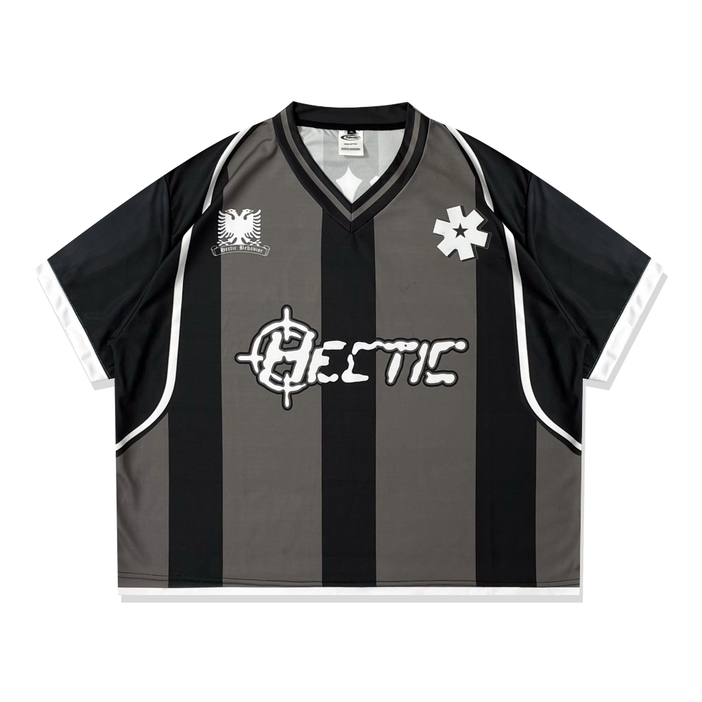 HECTIC - Boxy Jersey Vintage - สีดํา - Academy