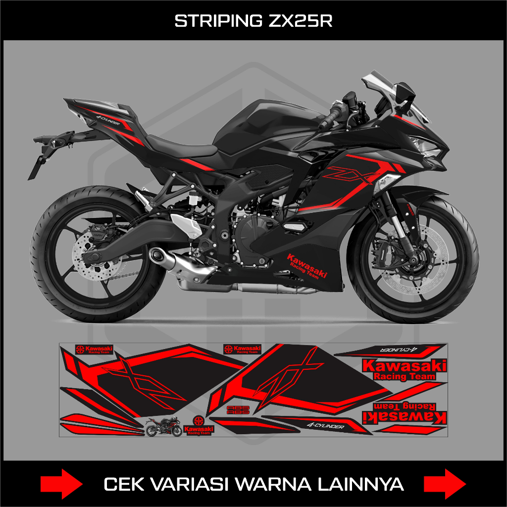 NINJA ZX25R สติ๊กเกอร์ STRIPING / KAWASAKI NINJA ZX 25R หลากหลาย DECAL