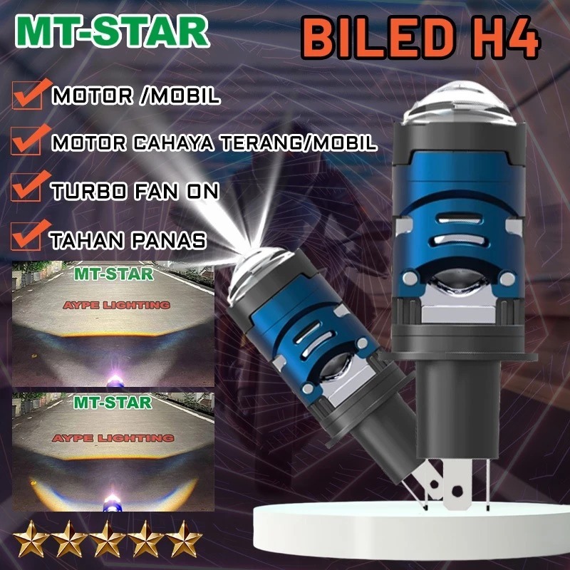 CAHAYA MT-STAR โปรเจคเตอร์โคมไฟ H4 M101 PROJECTOR BILED Bright Light คุณภาพสูงสามารถใช้สําหรับรถยนต์