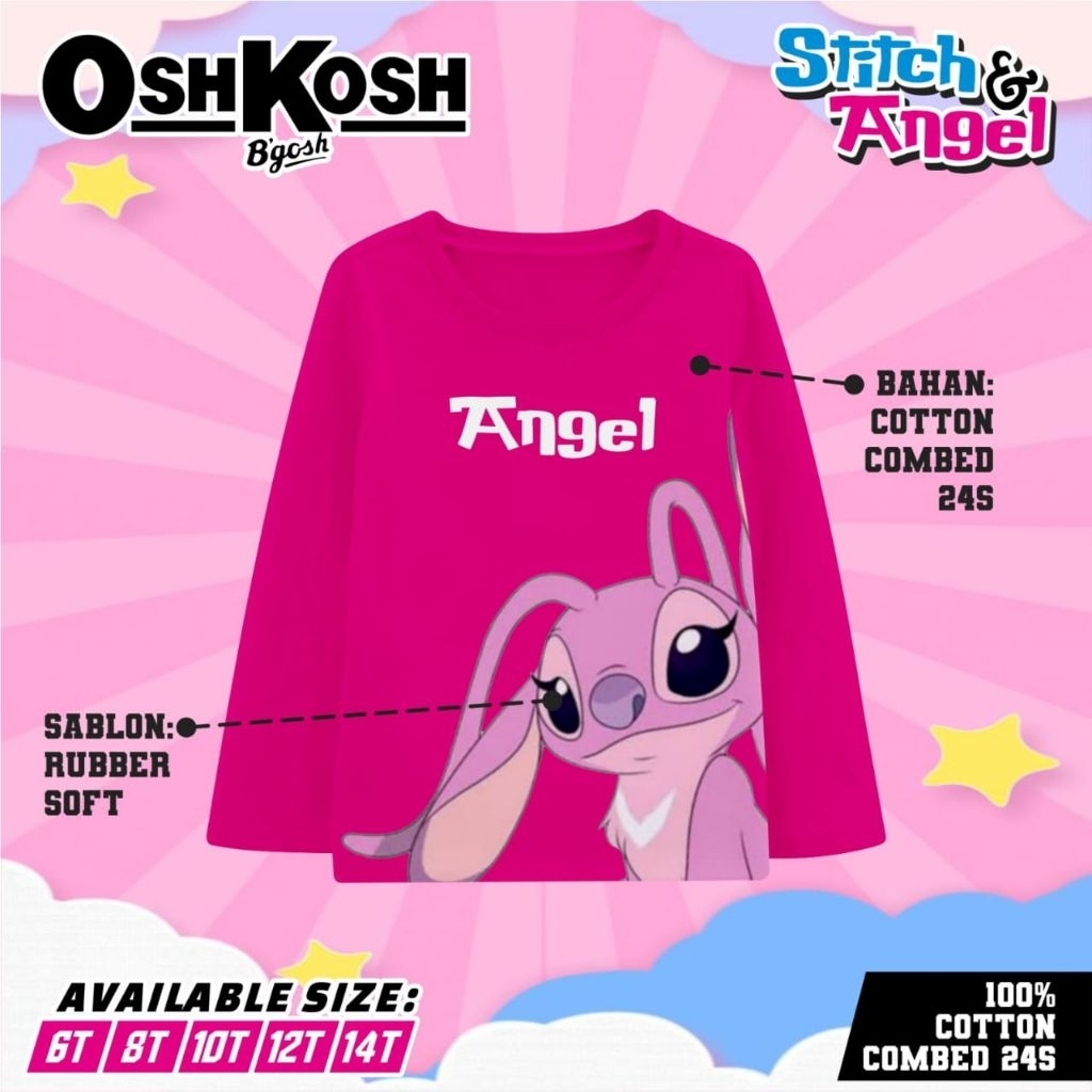 5-12T(เสื้อเด็กผู้หญิง) LONGSLEEVE STICTH GIRL