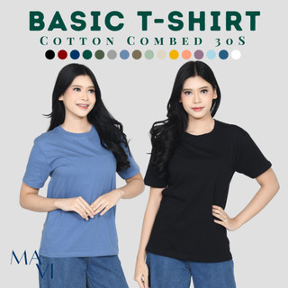 KAOS POLOS WANITA COTTON COMBED 30S LENGAN PENDEK - WOMEN BASIC TEE TSHIRT SHORT SLEEVE