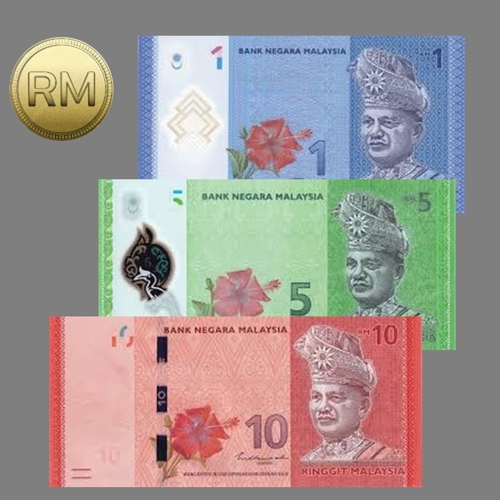 คอลเลกชันฉบับสูงสุดของเงิน Ringgit มาเลเซีย 1 5 10