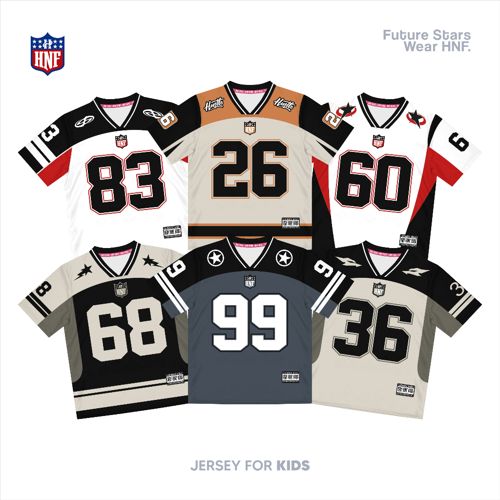 Kids Hockey Jersey / Retro Streetwear Jersey / Vintage DryFit Milano Kids Jersey พิมพ์ระเหิด