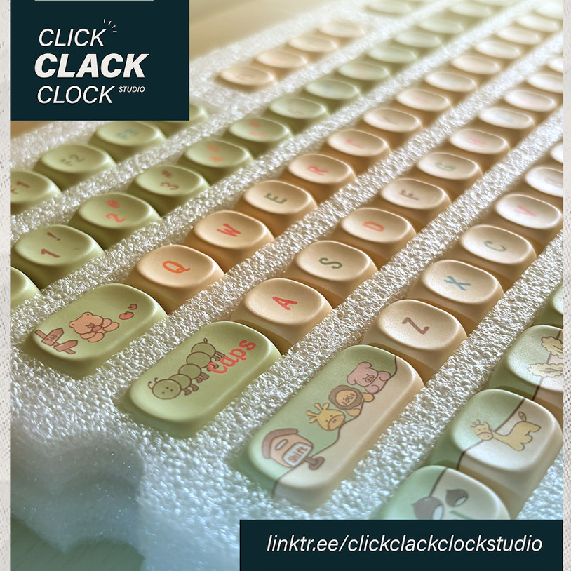 KEYCAPS - Forest Fairy Tale MCA / MOA Keycaps MOA like - PBT Mechanical Keycap Lucu Lucu Lucu