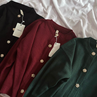 Nitstar Calluna Cardigan Kancing Bunga elegant
