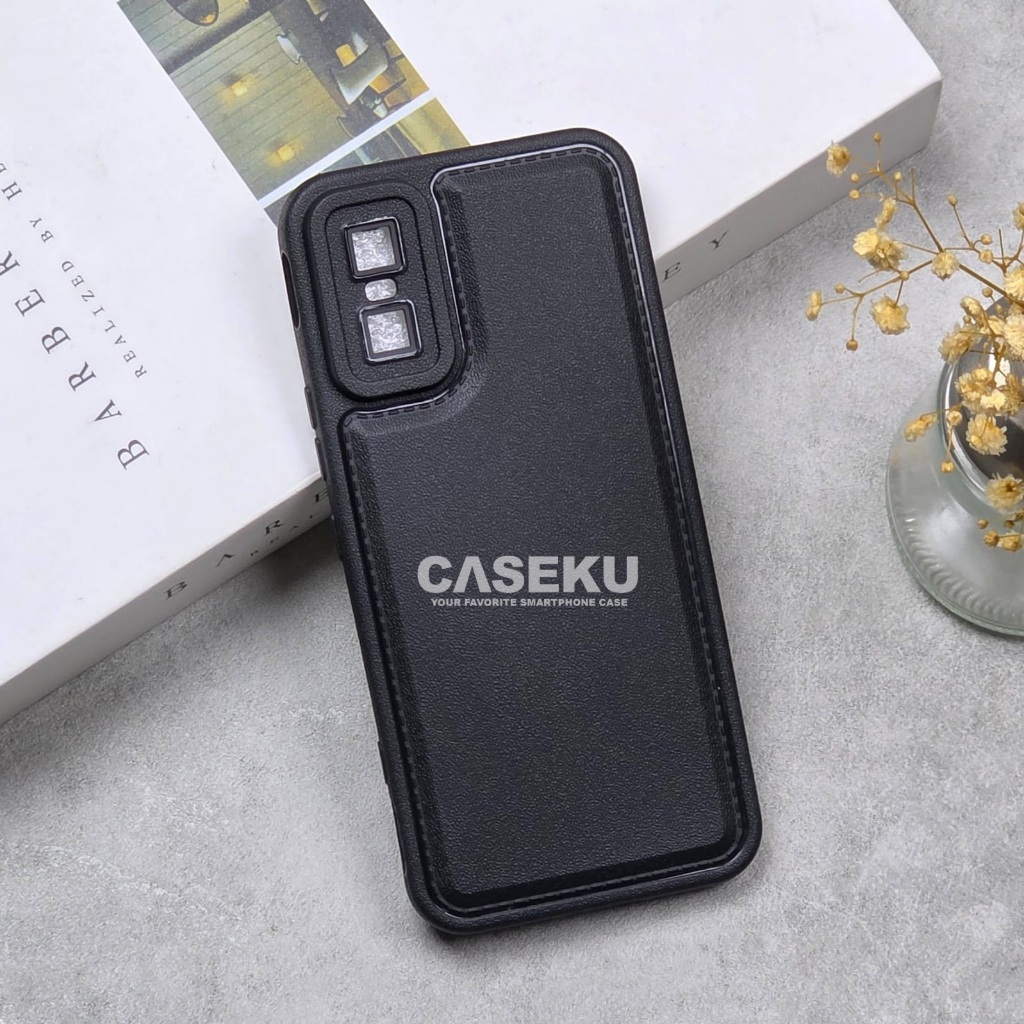 Infinix GT 30 Infinix GT 30 Pro Case Leather Pro Camera เคสสีดํา Infinix GT 30 Infinix GT 30 Pro