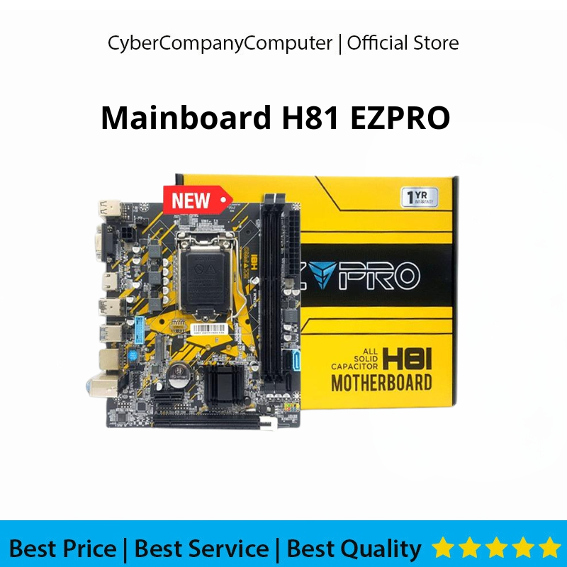 เมนบอร์ด H81 EZPRO - MOTHERBOARD H81 EZPRO SOCKET LGA 1150 SUPPORT NVME / Sata M.2 GEN 4 - MOBO H81 