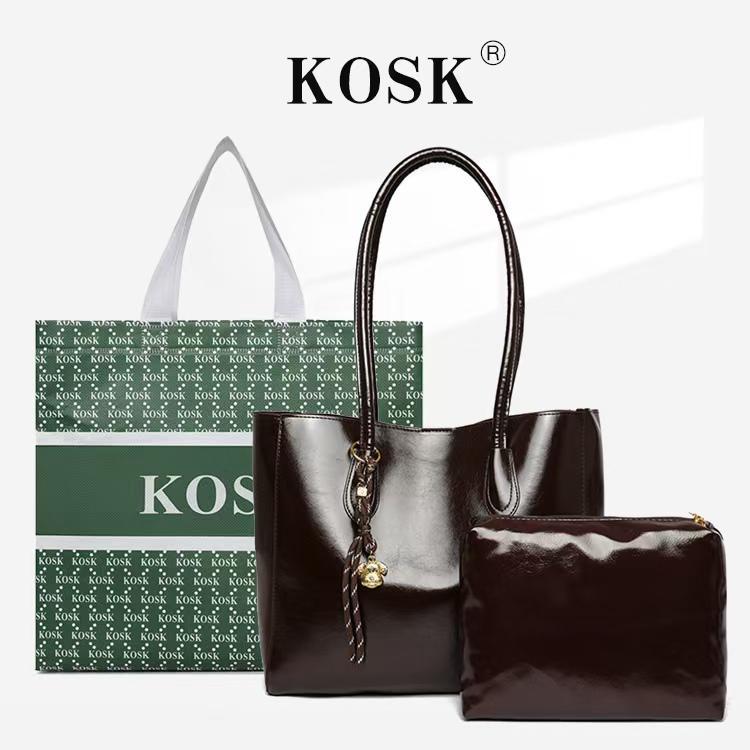 KOSK Womens Bag Luxury ToteBag กระเป๋าแฟชั่นผู้หญิงเกาหลี - 8156