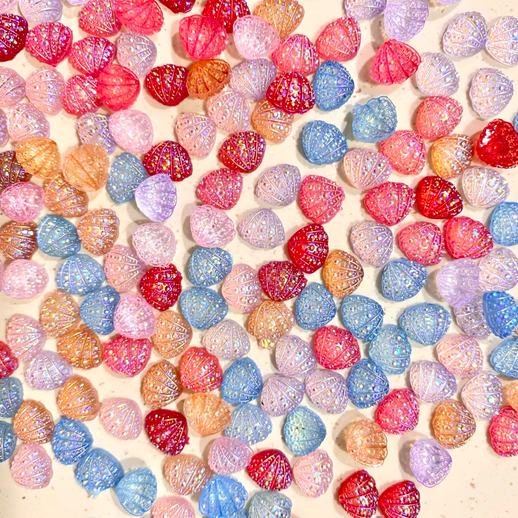 H325 (10 ชิ้น) Mini Shell Motif Nail Art Accessories