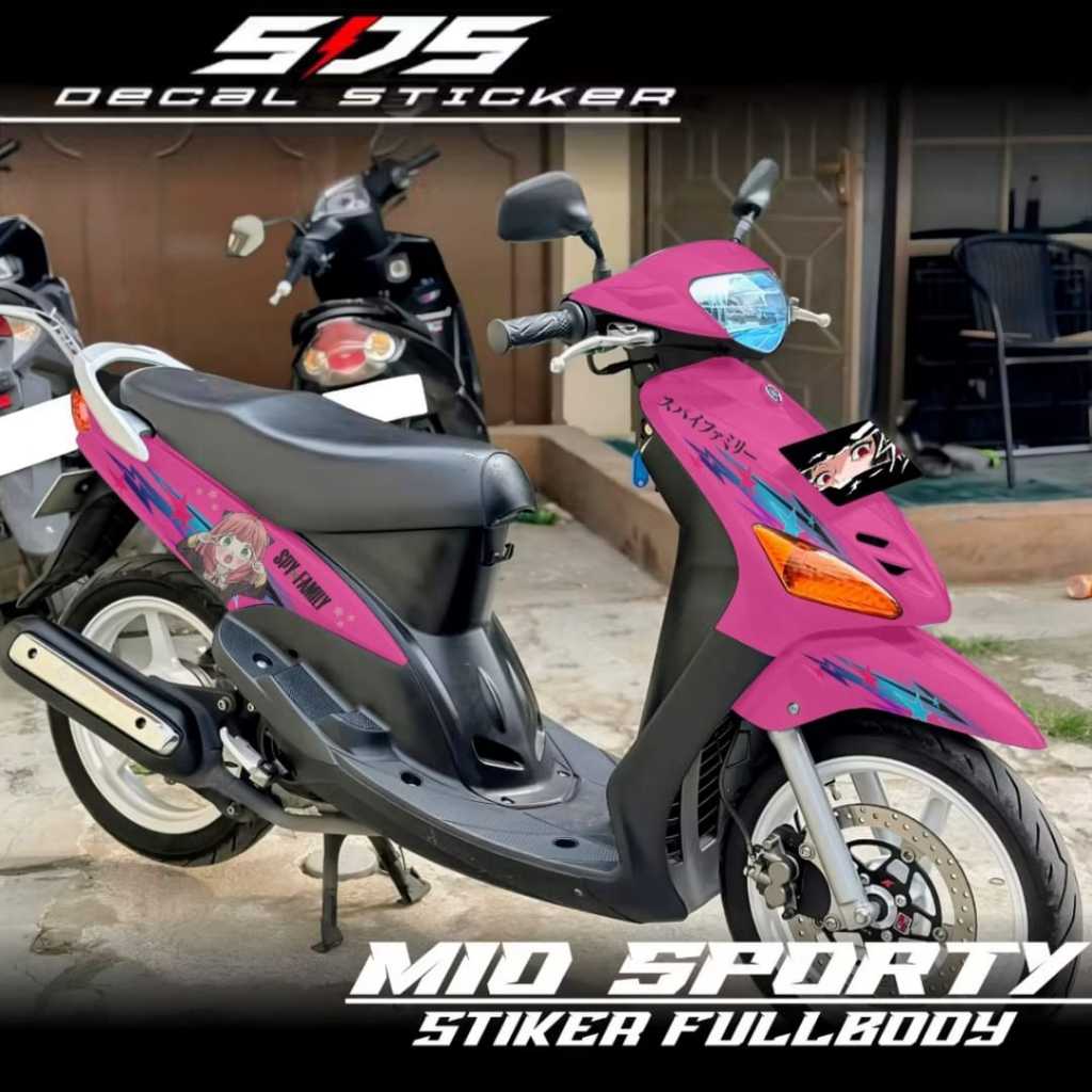 Fullbody Mio Sporty Sticker Anime Motif - Mio Sporty Sticker Decal Design Anime Anya SPY X FAMILY