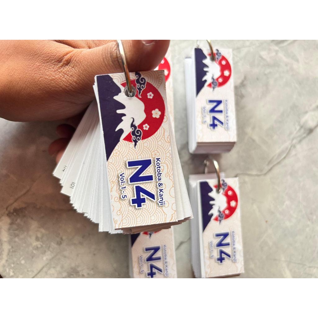 (581 คันจิ) แฟลชการ์ดญี่ปุ่น KANJI & KOTOBA N4