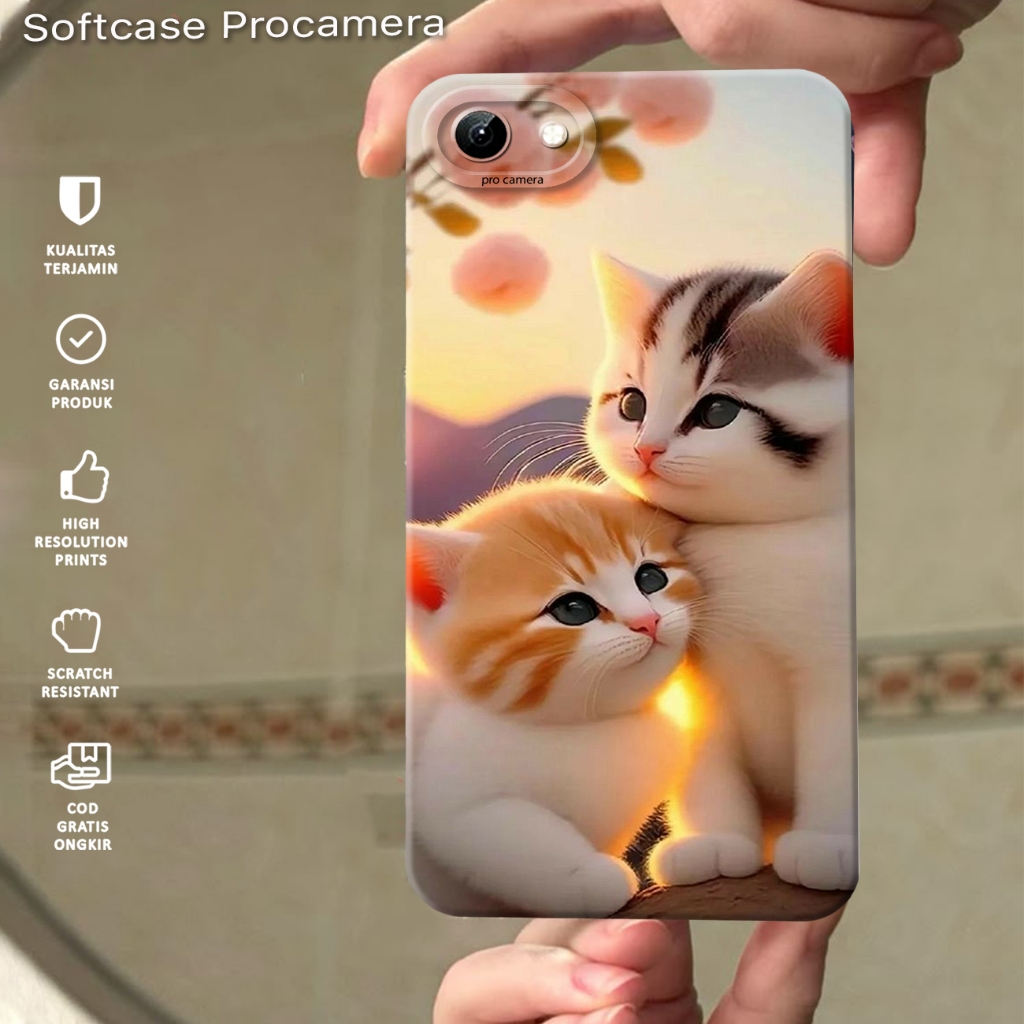 เคส HP เข้ากันได้กับ VIVO Y71/ 1724/ 1801i / Y71i แฟชั่นล่าสุดปลอก Softcase 2025 | ดีเค18 | Macaron 