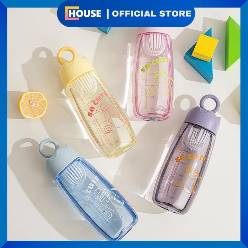UHOUSE Ring Infused Water bottle ตัวละครแบบพกพา น้ําดื่มเกาหลีน่ารัก 590Ml / ขวดดื่ม / ขวดน้ํา Insus