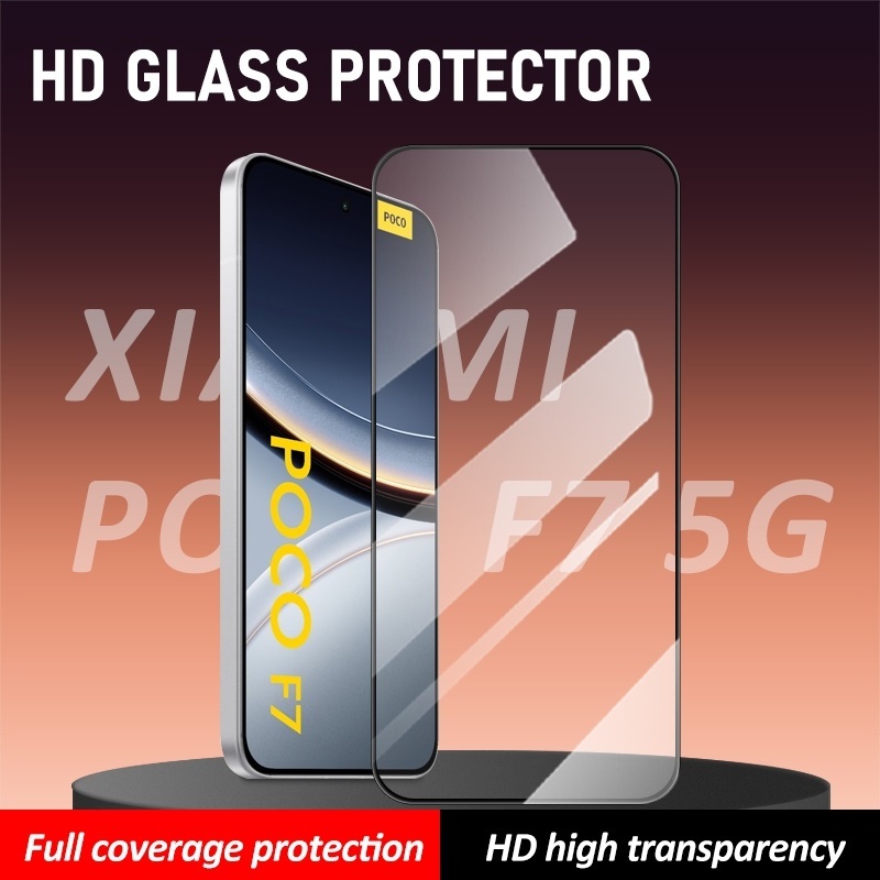 ใหม่ Tempred Glass Full Glue Full Cover XIAOMI POCO F7 / F7 PRO / F7 ULTRA / F6 / F6 PRO / F5 / F5 P