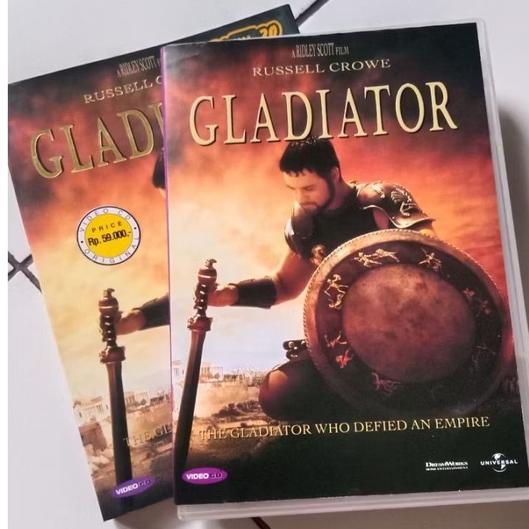 VCD Original Gladiator 3 VCD Feat Russell Crowe