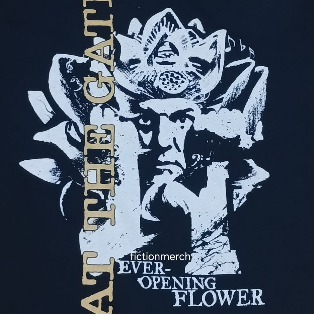 เสื้อยืดวง AT THE GATES นําเข้าดั้งเดิม LARGE Size - ดอกไม้เปิดเคย