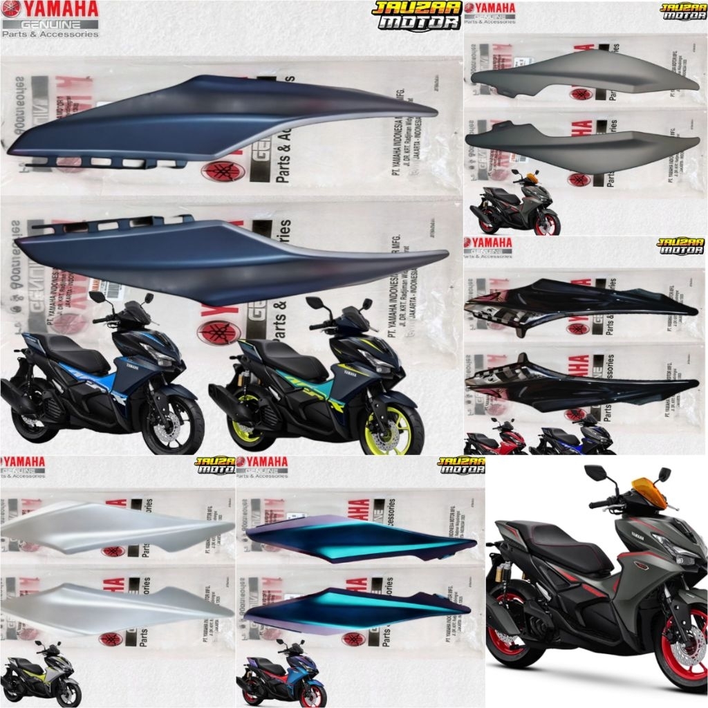 ใหม่ AEROX ALPHA 155 2025 มาตรฐานและ TURBO REAR BODY SIDE COVER BWP-F171E-00 BWP-F171X ORIGINAL YAMAHA