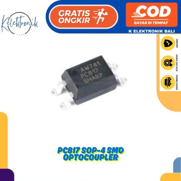 PC817 SOP-4 SMD Optocoupler PC 817 EL817
