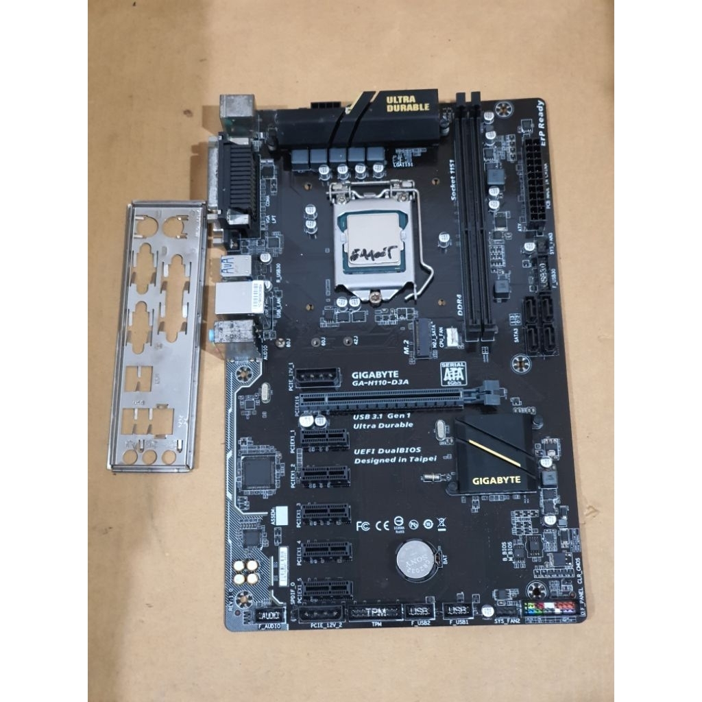 Mobo gigabyte GA-H110-D3A ซ็อกเก็ต 1151 ปกติ