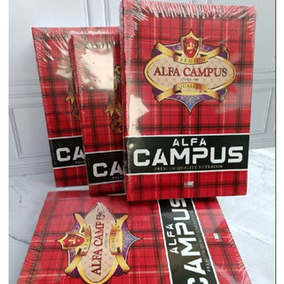 1 pack isi 10 buku tulis alfa campus 50 lembar ukuran besar/boxy