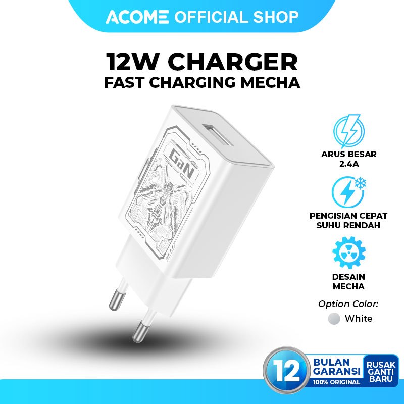 ACOME CHARGER AC22 ADAPTER USB 12W MECHA