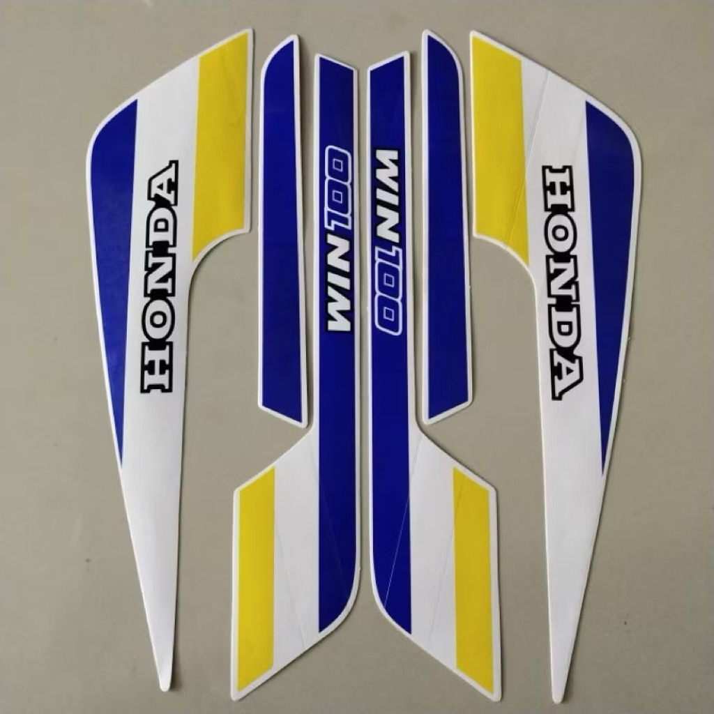 Striping Sticker รายชื่อเสา motor honda win 100 91 1991 รายการสติกเกอร์มาตรฐานคุณภาพดีที่สุดสีน้ําเง