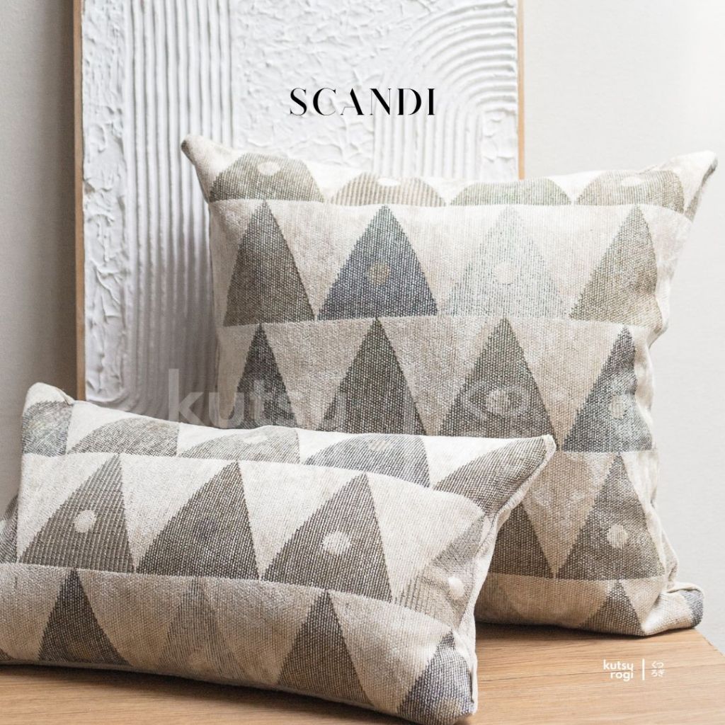 Kutsurogi ปลอกหมอนอิงโซฟา / ปลอกหมอนอิงสุนทรียศาสตร์ Scandi Motif ขนาด 30x50, 40x40, 45x45, 50x50
