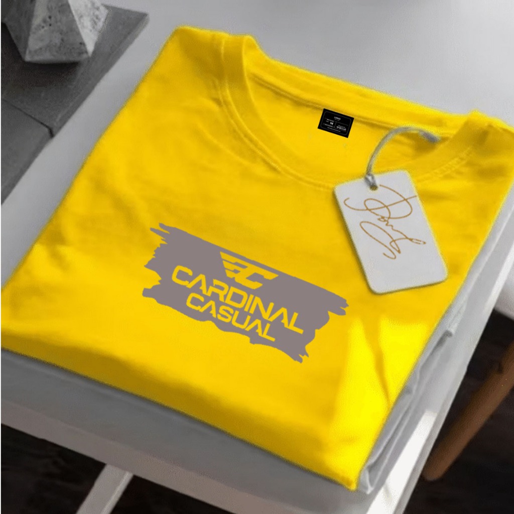 KATUN ผู้ชายและผู้หญิงแขนสั้น Distro เสื้อยืด C4rdi n4l-ลําลองบล็อก O-NECK คอผ้าฝ้าย 30s QUALITY