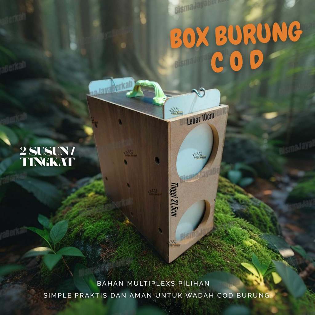 COD BIRD BOX 2 TIER MULTIPLEKS BIRD BOX