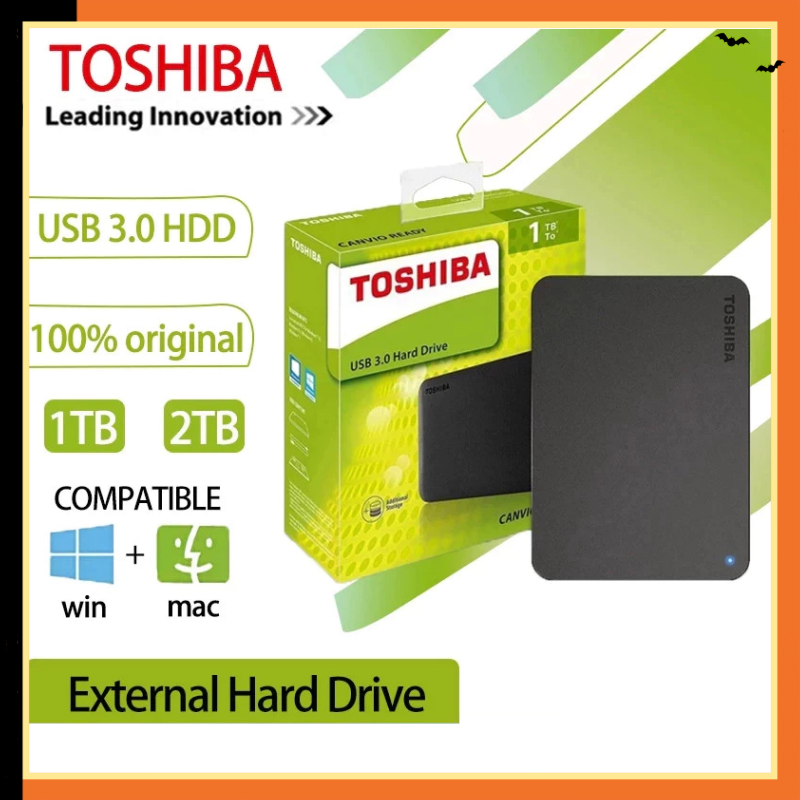 Toshiba Canvio Basic 1TB/2TB/30TB HD ฮาร์ดไดรฟ์ภายนอก/ HDD ภายนอก USB 3.0 ฮาร์ดไดรฟ์ภายนอกแบบพกพา To