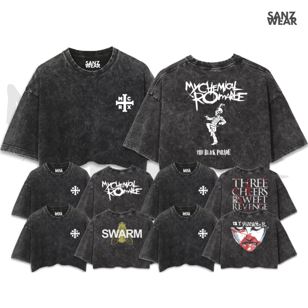 เสื้อครอป SANZ MY CHEMICAL ROMANCE | เสื้อครอป พรีเมี่ยม | ขนาดใหญ่เกินไป ล้าง | หวีคอตตอนพรีเมี่ยม 
