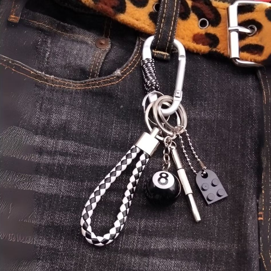 พวงกุญแจ GANTUNGAN 8Ball | พวงกุญแจ Y2K | พวงกุญแจ | แคลเซอร์ สเคน่า | เสน่ห์ห้อยกระเป๋า