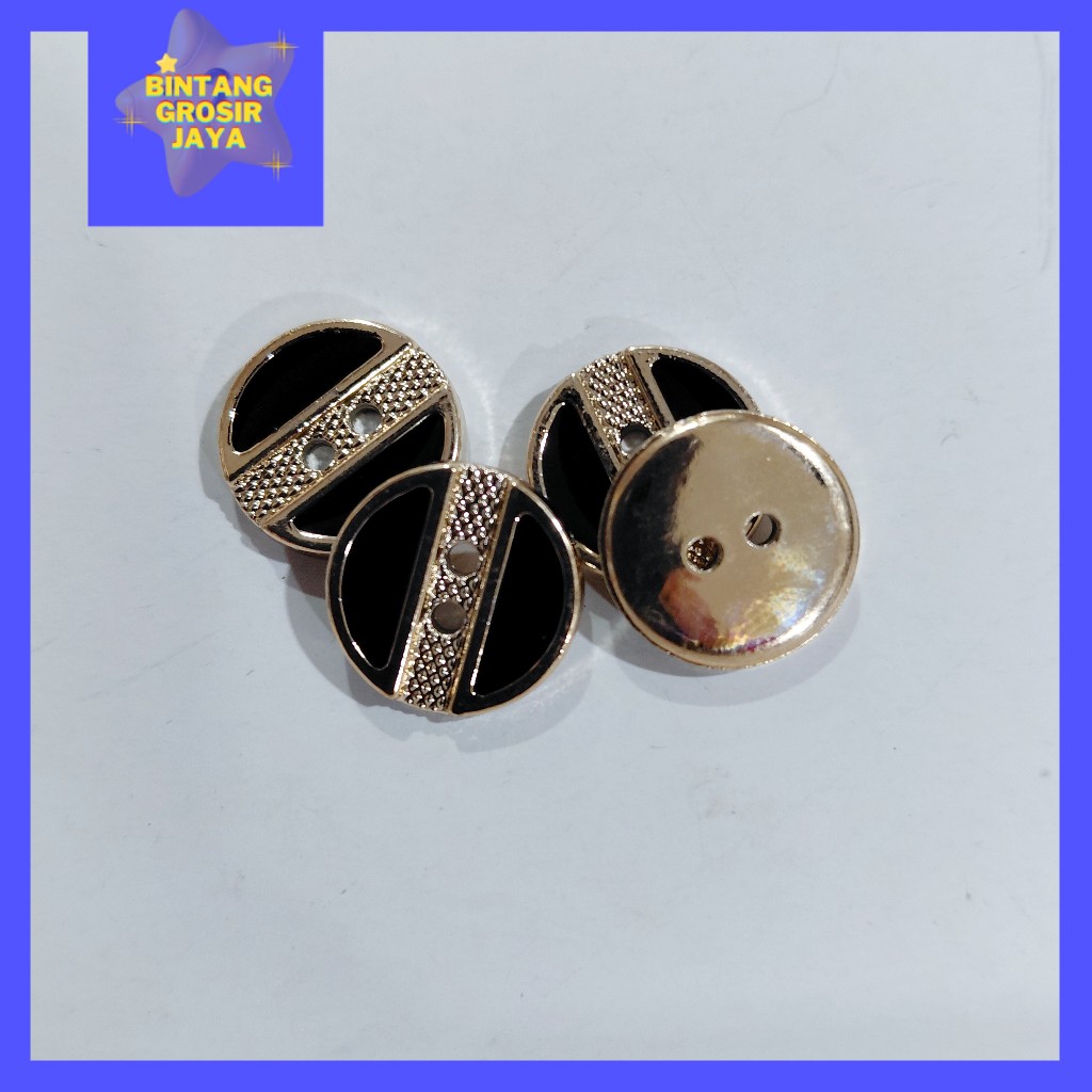 KEMEJA Black Rosegold UV B25 กระดุมเสื้อ 2 หลุม - สีทอง 2 หลุมปุ่มเสื้อขนาด 20L 24L