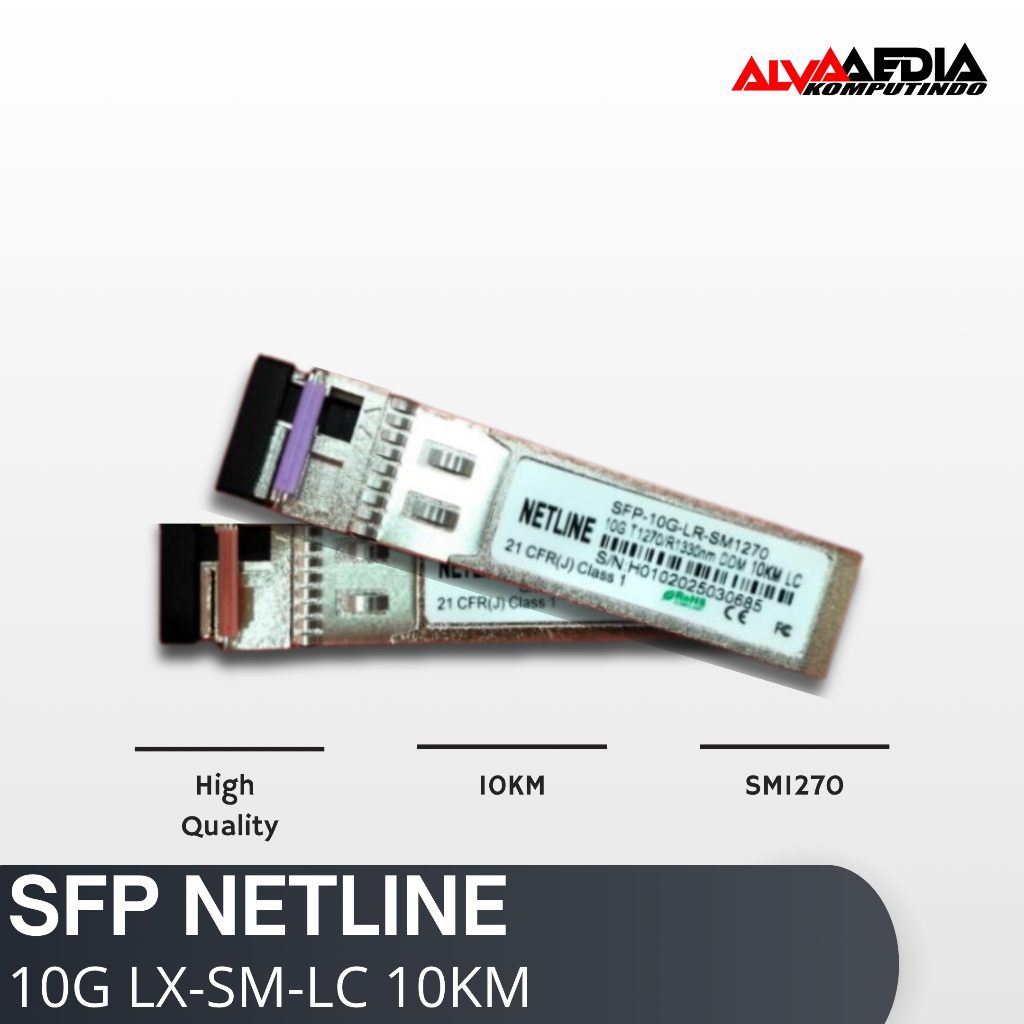 NETLINE SFP 10G LX-SM LC 10KM SM1270