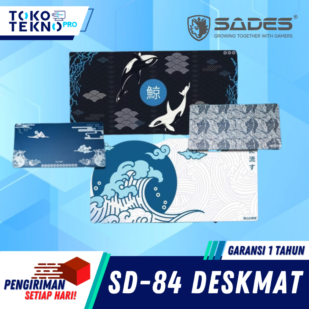 Sades SD84 / SD-84 Kujira / Umi Speed Gaming Deskmat กันน้ํา