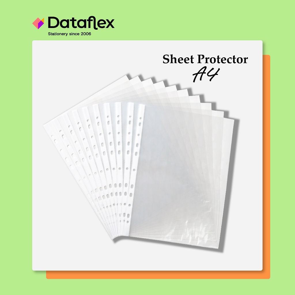 PP Pocket / Sheet Protector A4 Dataflex (1 แพ็ค มี 10 แผ่น)