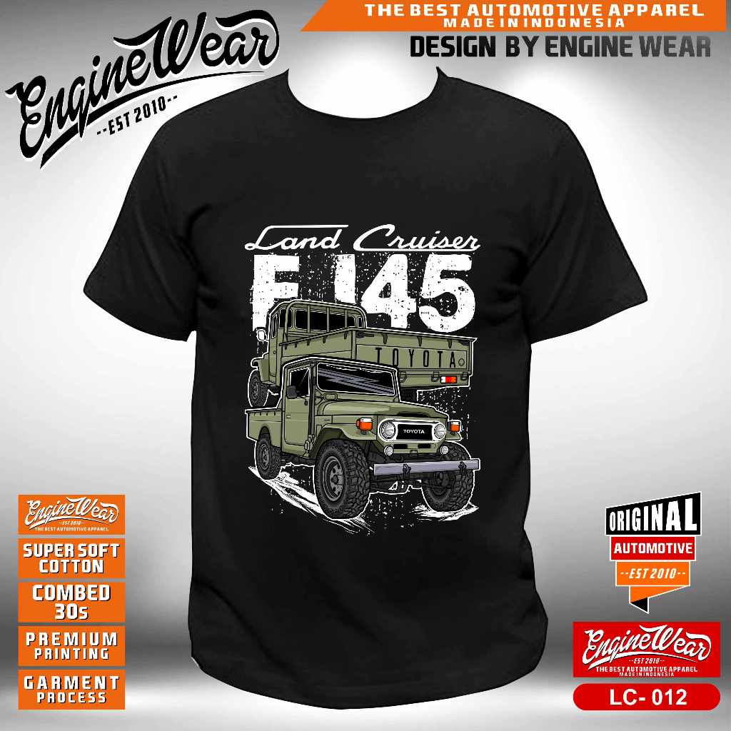 Land Cruiser fj45 เสื้อยืด toyota land Cruiser fj45 เสื้อยืด Offroad fj40 bj40 Hardtop Jeep รถยานยนต