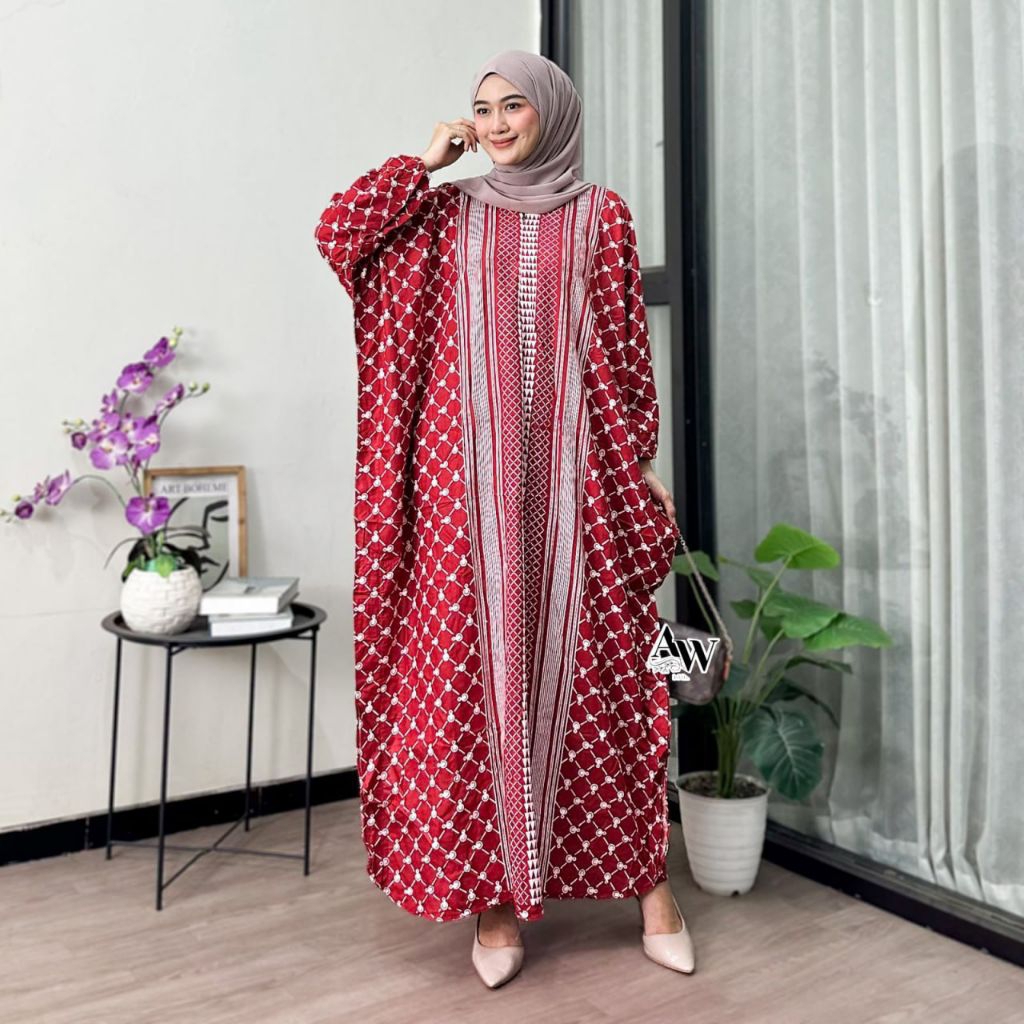 Nyala Kaftan Rayon Premium by Kaftan Store Home Dress Kaftan Simple Jumbo Ld 170 Busui