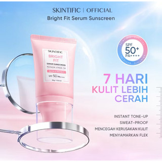 [Share In Jar] Bright Fit Serum Sunscreen SPF 50+ PA++++ Tone Up Mencerahkan Sunscreen Glowing Up Original Ready Stock